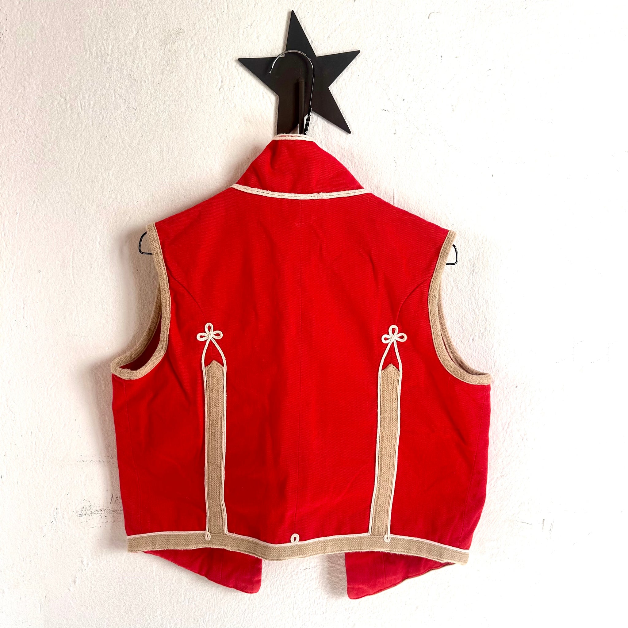 Pre-loved Stella McCartney Kids Vintage Military Waistcoat Red - Size 12 years available at 1love2hugs3kisses ibiza