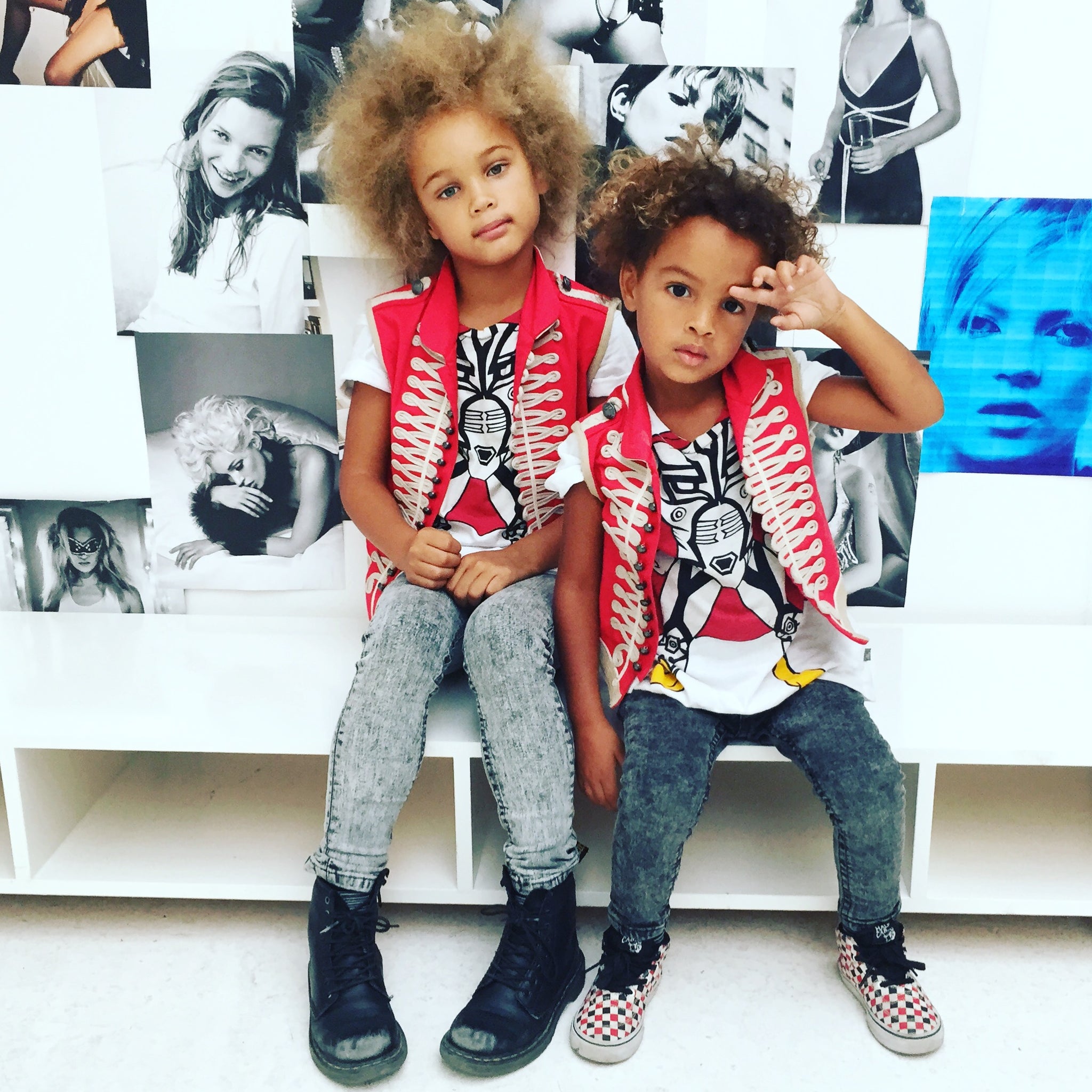 Pre-loved Stella McCartney Kids Vintage Military Waistcoat Red - Size 12 years available at 1love2hugs3kisses ibiza