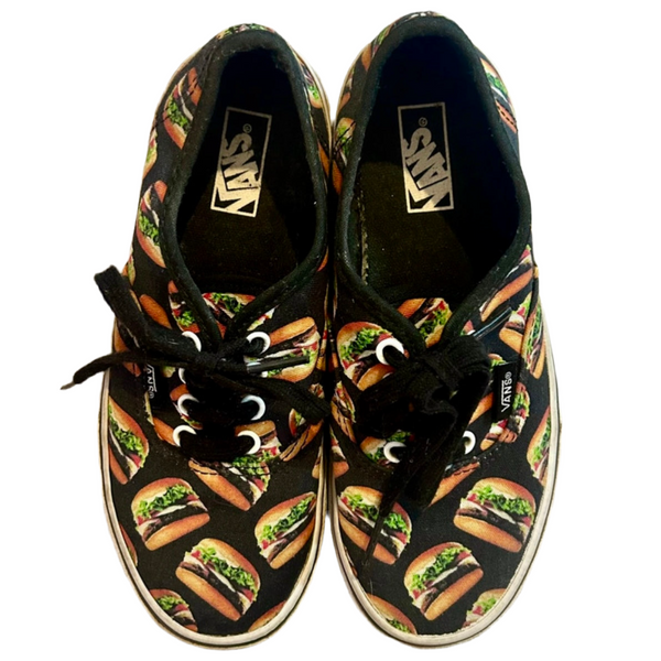 Pre-Loved Vans Authentic Burger Kids Shoes - Size 33 EU / 2.5 US available at 1love2hugs3kisses ibiza
