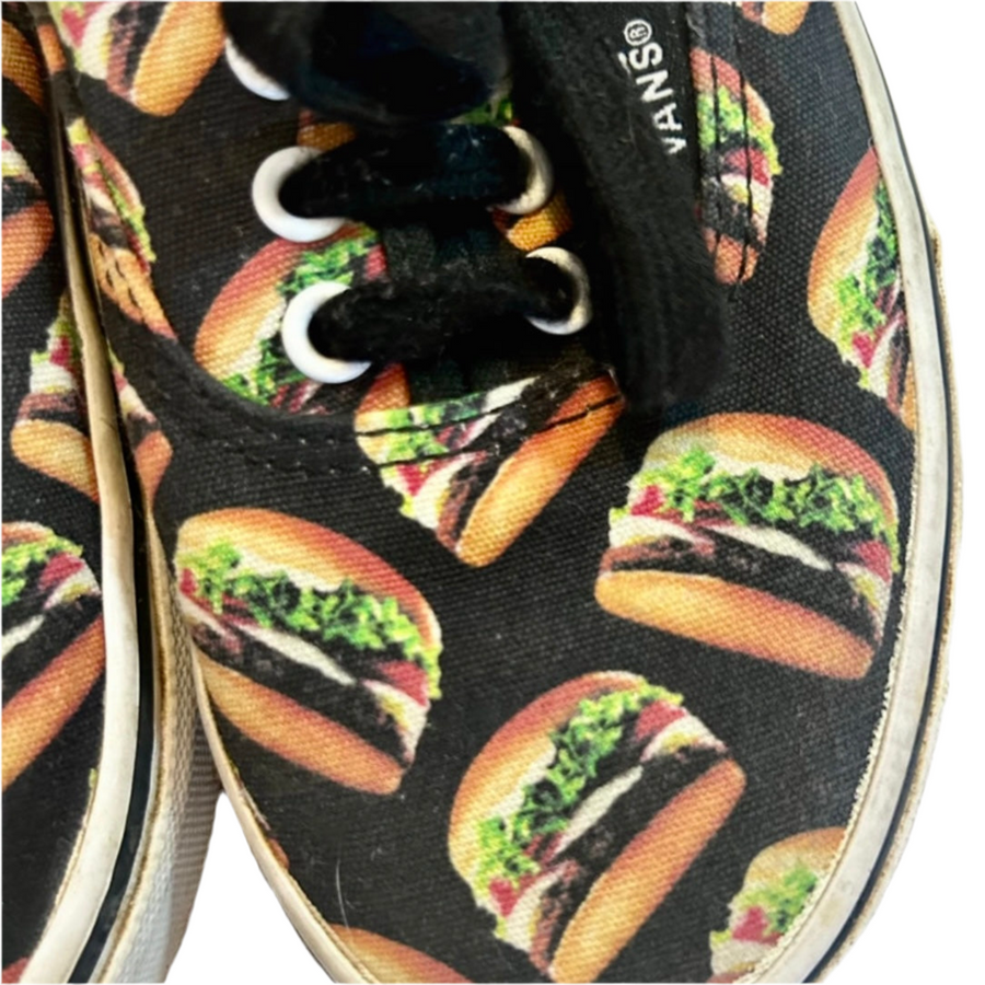 Pre-Loved Vans Authentic Burger Kids Shoes - Size 33 EU / 2.5 US available at 1love2hugs3kisses ibiza