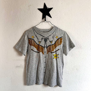 Pre-loved Stella McCartney Kids Cowboy Sheriff T-shirt Grey 8 years