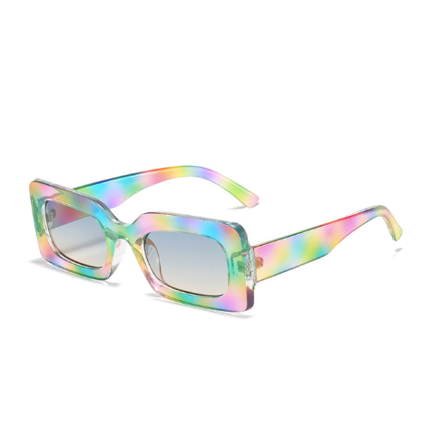 Square Sunglasses Women Rainbow