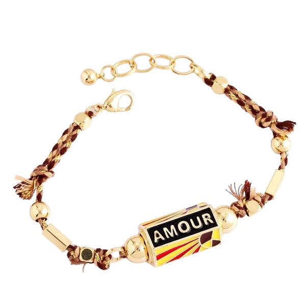 Amour Locket Bracelet Brown available at 1Love2Hugs3Kisses ibiza 