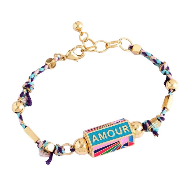 Amour Locket Bracelet Purple from 1Love 2Hugs 3Kisses ibiza