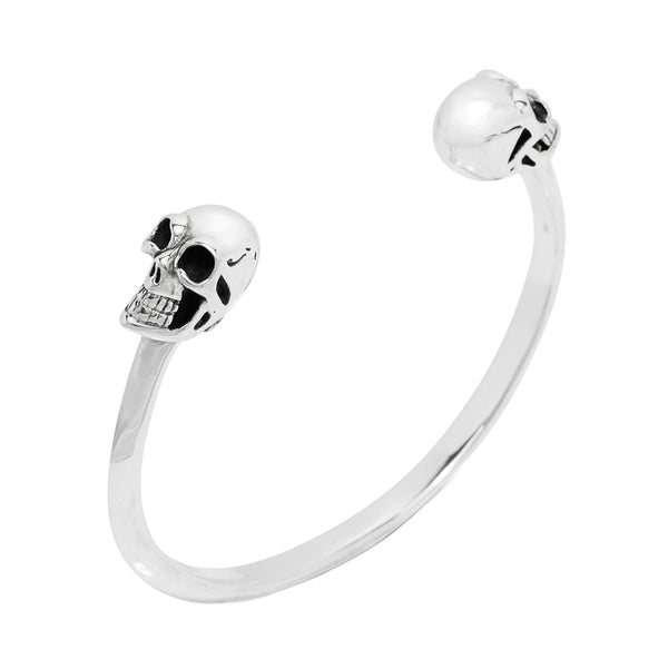 ANGEL ROCKS LARGE HEADBANGER SKULL BRACELET SILVER available at 1Love2Hugs3Kisses ibiza 