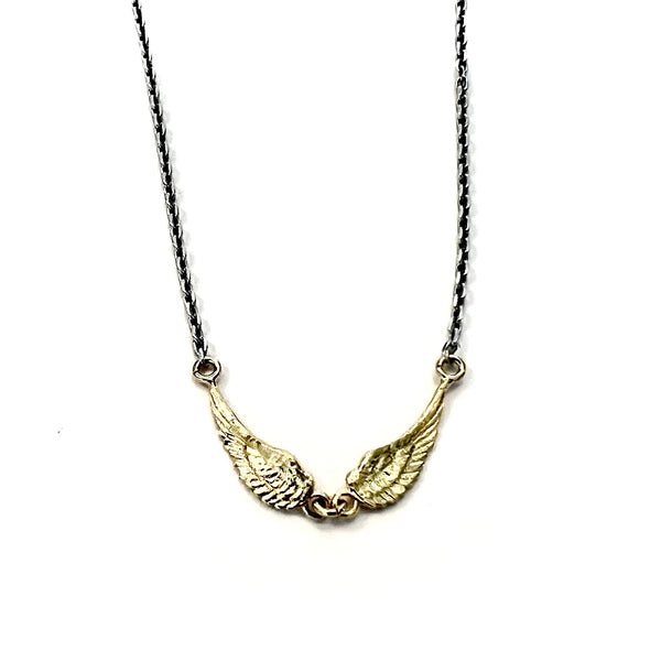 ANGEL ROCKS LITTLE WINGS NECKLACE GOLD available at 1Love2Hugs3Kisses ibiza 