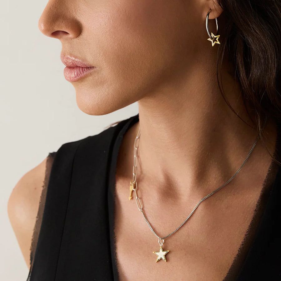 ANGEL ROCKS PUNK ROCK MIXED METAL NECKLACE available at 1Love2Hugs3Kisses ibiza 