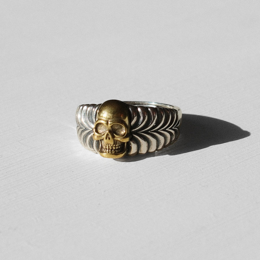 Angel Rocks Skull Ring - Gold & Silver Available at 1love2hugs3kisses Ibiza