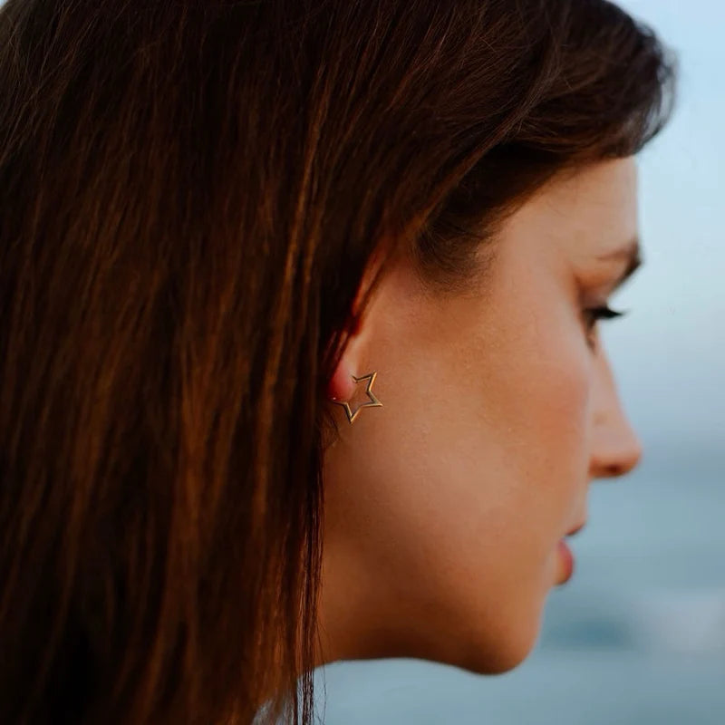 Angel Rocks Superstar Hoops - Gold available at 1love2hugs3kisses ibiza