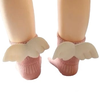 Angel Wings Baby Anti Slip Socks - Pink from 1love2hugs3kisses Ibiza