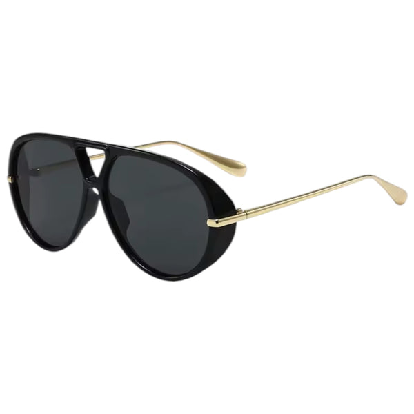 Aviator Sunglasses – Black / Gray Available at 1love2hugs3kisses Ibiza