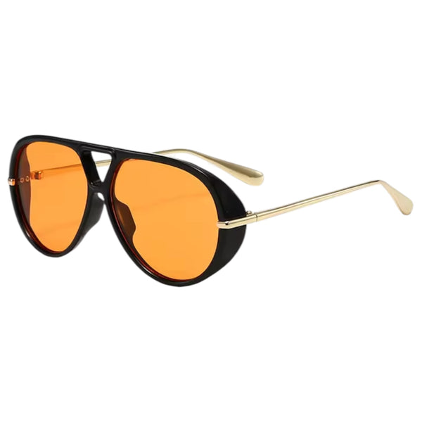 Aviator Sunglasses – Black / Orange Available at 1love2hugs3kisses Ibiza