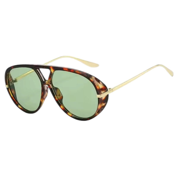 Aviator Sunglasses – Tortoiseshell / Green Available at 1love2hugs3kisses Ibiza