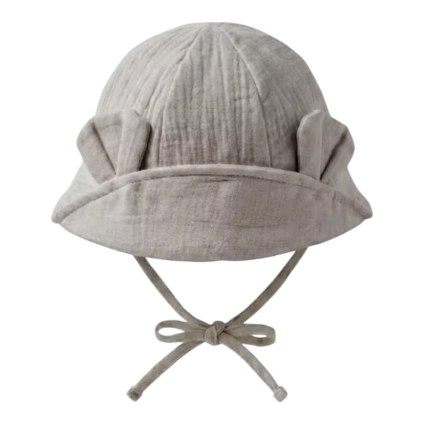 Baby Sun Hat with Ears – Grey Available at 1love2hugs3kisses Ibiza