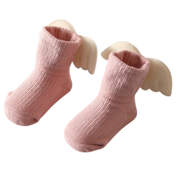 Baby Anti Slip Socks Angel Wings - Pink from 1love2hugs3kisses Ibiza