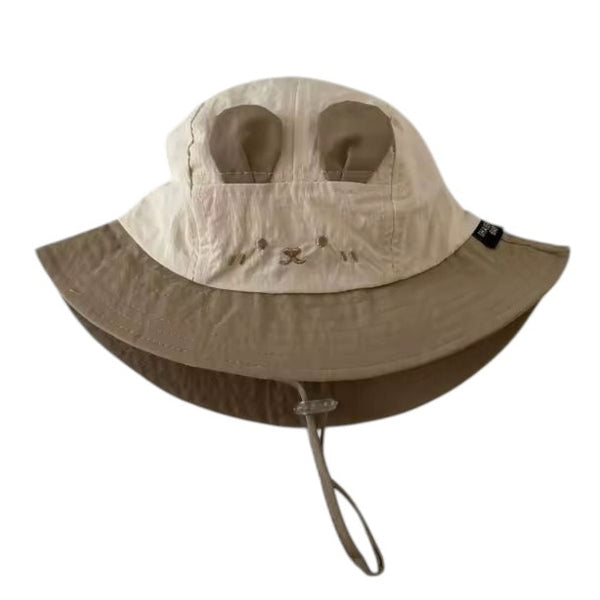 Baby Bear Bucket Hat With Ears Brown available at 1love2hugs3kisses ibiza