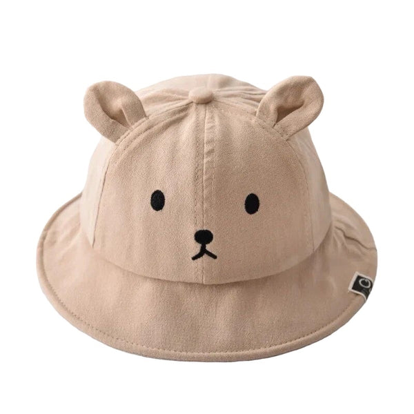 Baby Bear Bucket Hat With Ears - Brown available at 1love2hugs3kisses Ibiza