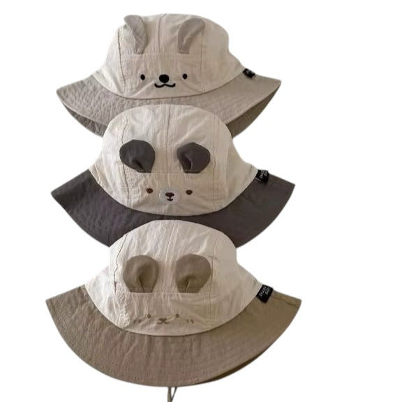 Baby Bear Bucket Hat With Ears Brown available at 1love2hugs3kisses ibiza