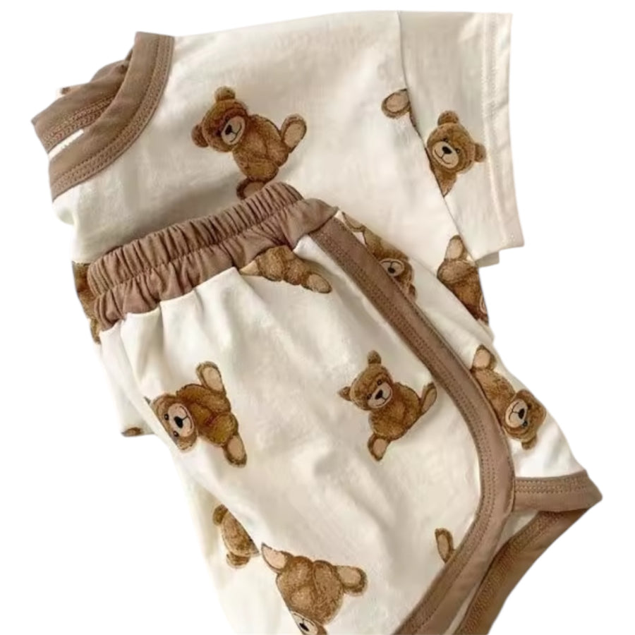 Baby Bear Two Piece Set - Cream available at 1love2hugs3kisses ibiza