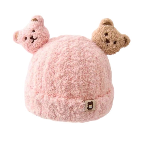 Baby Bear Winter Hat Pink available at 1Love2Hugs3Kisses ibiza 