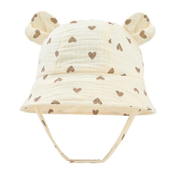 Baby Bucket Hat With Ears Hearts from 1love2hugs3kisses Ibiza