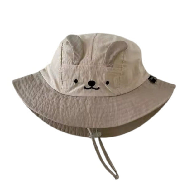Baby bunny Bucket Hat With Ears Beige available at 1love2hugs3kisses ibiza