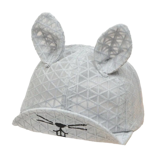 Baby Bunny Mesh Hat With Ears - Grey available at 1love2hugs3kisses Ibiza
