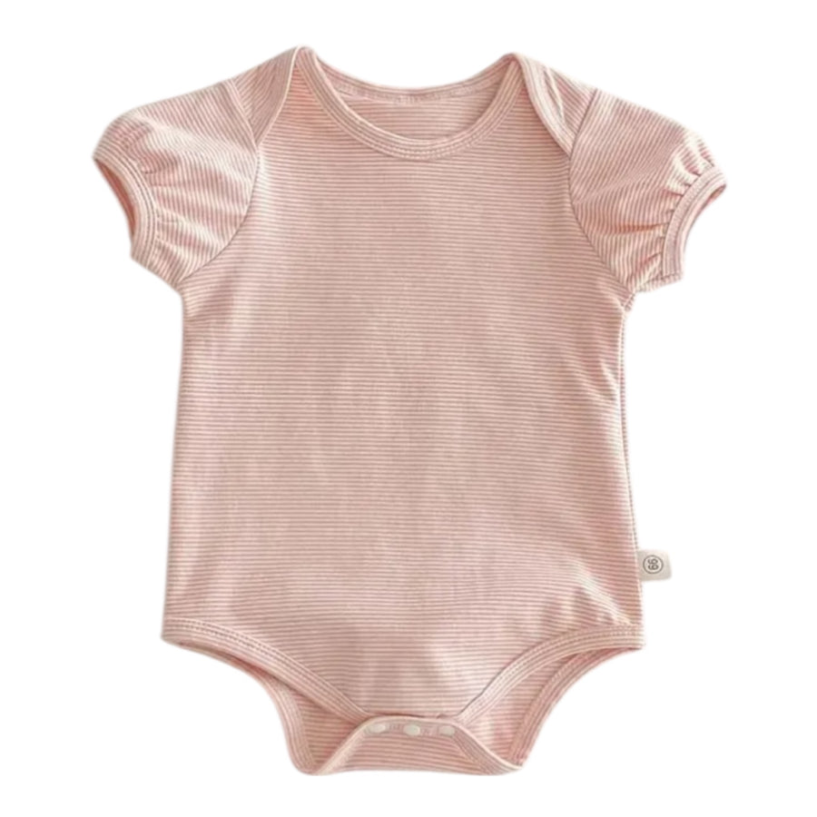 Baby Bunny Short Sleeve Romper – Soft Pink available at 1love2hugs3kisses ibiza