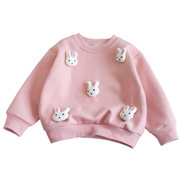 Baby All-Over Bunny Sweater Pink available at 1love2hugs3kisses ibiza
