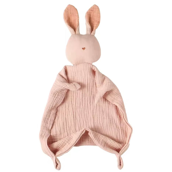 Baby Cuddle Cloth Rabbit Heart - Blush Pink From 1love2hugs3kisses ibiza