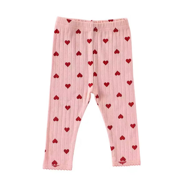 Baby Girl Heart Leggings – Pink & Red available at 1Love2Hugs3Kisses ibiza 