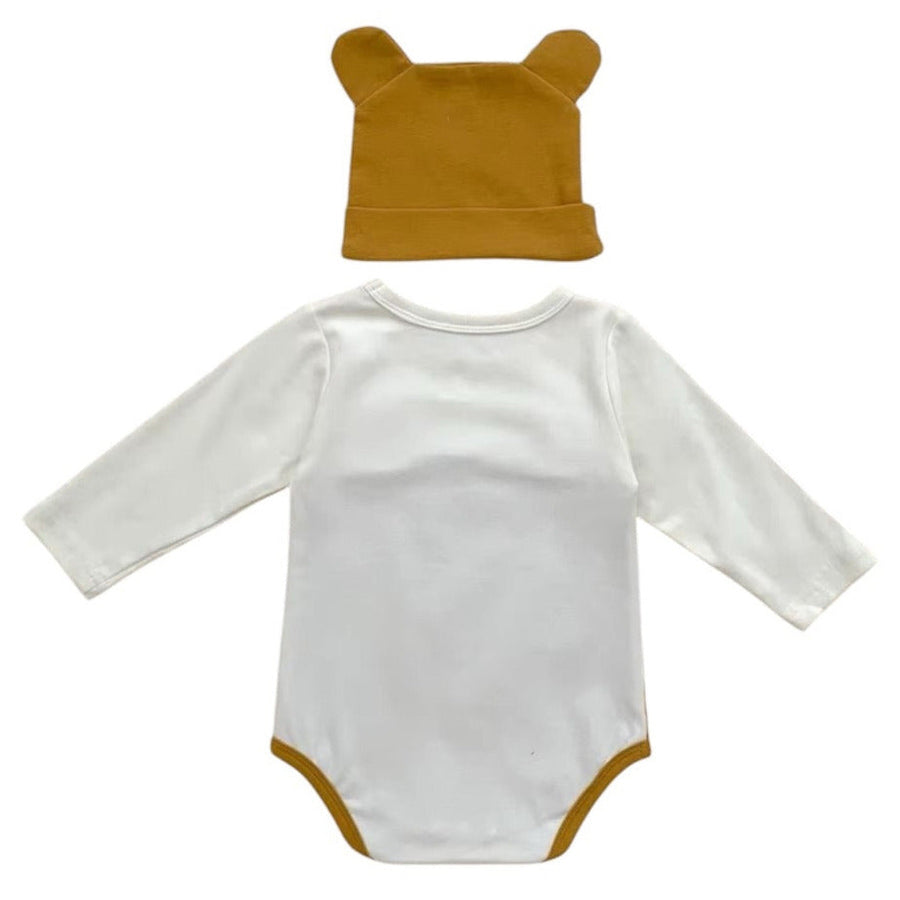 Baby Longsleeve Onesie Tiger + Hat Available at 1love2hugs3kisses Ibiza
