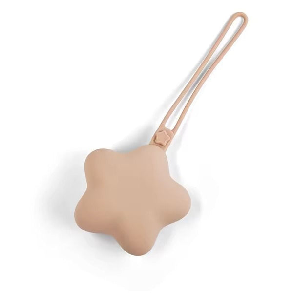 Baby Silicone Pacifier Holder Star Pink availableat 1love2hugs3kisses ibiza