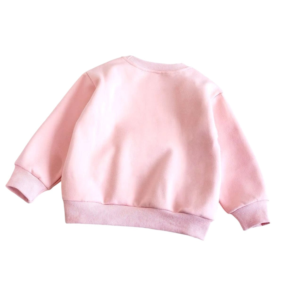 Baby Sweater All-Over Bunny Pink available at 1love2hugs3kisses ibiza