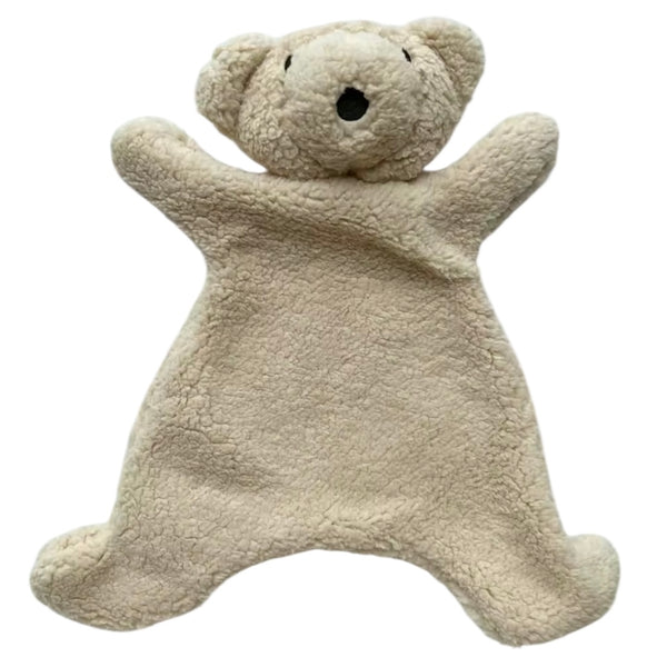 Baby Teddy Bear Cuddle Blanket - Beige available at 1love2hugs3kisses ibiza