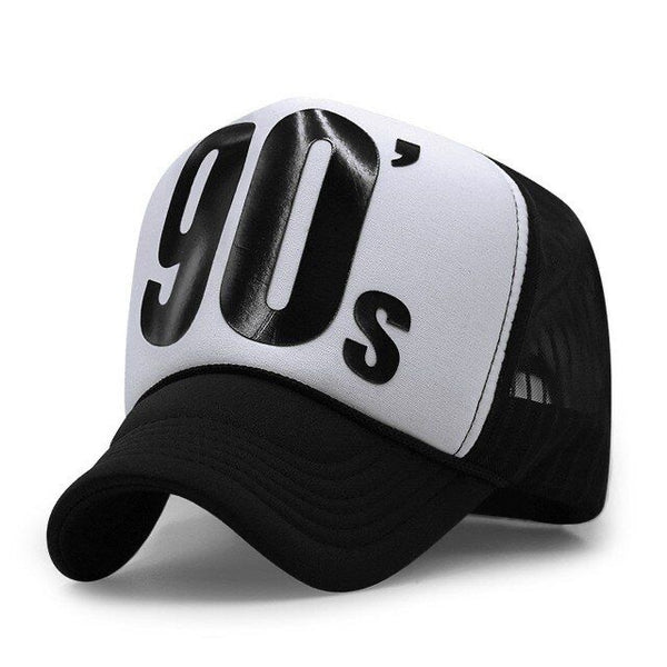 Baseball Mesh Cap 90's - Black available at 1love2hugs3kisses Ibiza
