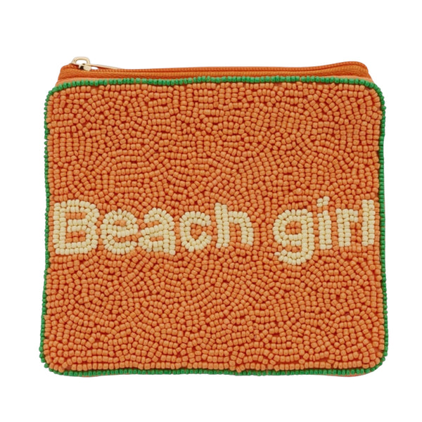 Beach Girl beaded pouch - Orange from 1love2hugs3kisses Ibiza