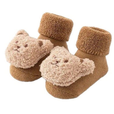 Bear Baby Anti Slip Socks Coffee available at 1love2hugs3kisses