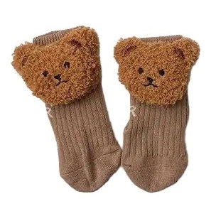 Bear Baby Socks - Brown available at 1love2hugs3kisses Ibiza