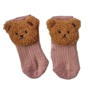 Bear Baby Socks - Pink from 1love2hugs3kisses Ibiza 