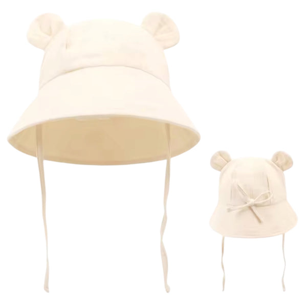 Bear Ears Baby Bucket Hat – Beige available at 1love2hugs3kisses Ibiza