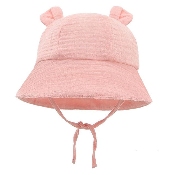 Bear Ears Bucket Hat - Pink available at 1love2hugs3kisses Ibiza