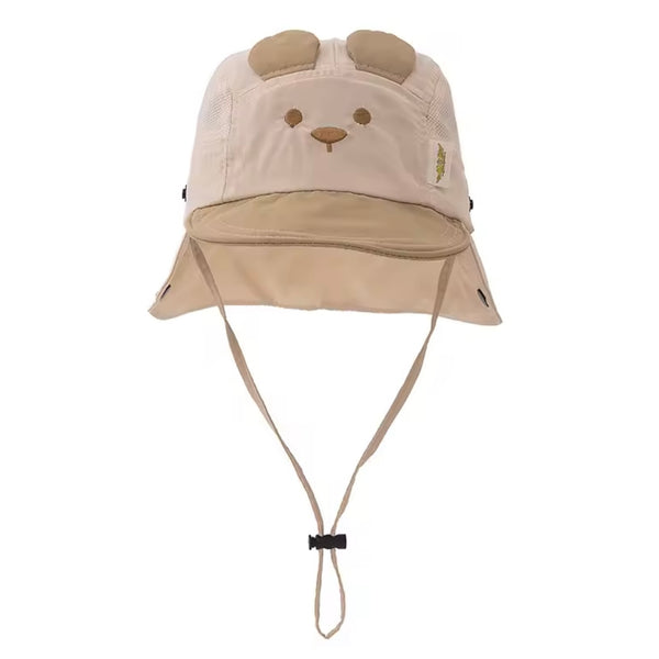 Bear Ears Baby Sun Hat – Beige & Khaki Available at 1love2hugs3kisses Ibiza