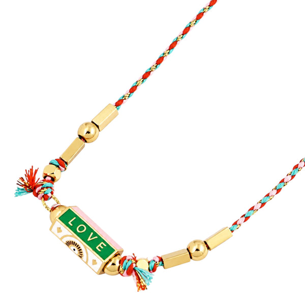 Bohemian Love Locket Necklace – Multicolor Available at 1love2hugs3kisses Ibiza