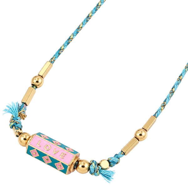 Bohemian Love Locket Necklace - Turquoise Available at 1love2hugs3kisses Ibiza