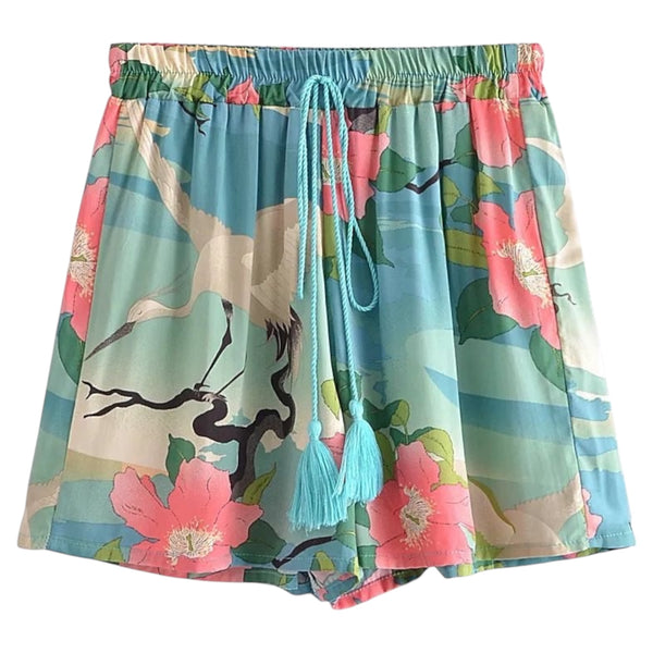 Bohemian Women Shorts Crane - Green  available at 1love2hugs3kisses ibiza