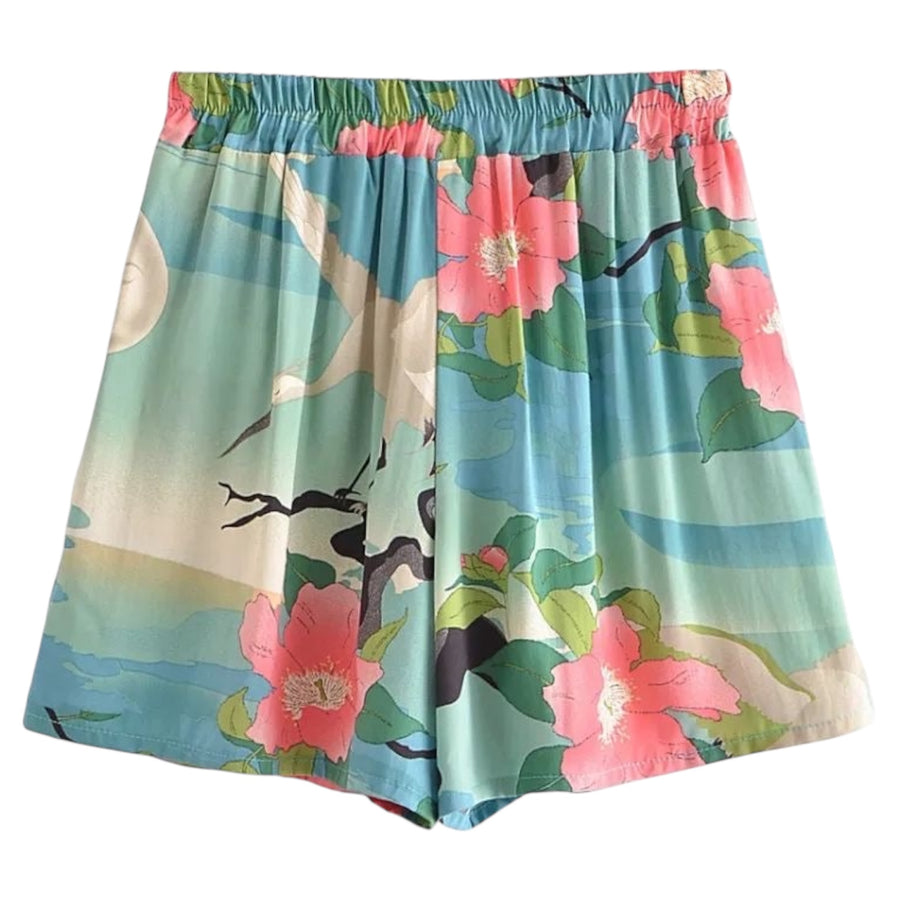 Bohemian Women Shorts Crane - Green  available at 1love2hugs3kisses ibiza