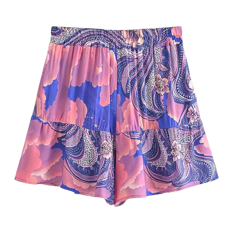 Bohemian Women Shorts Moon - Blue  available at 1love2hugs3kisses ibiza