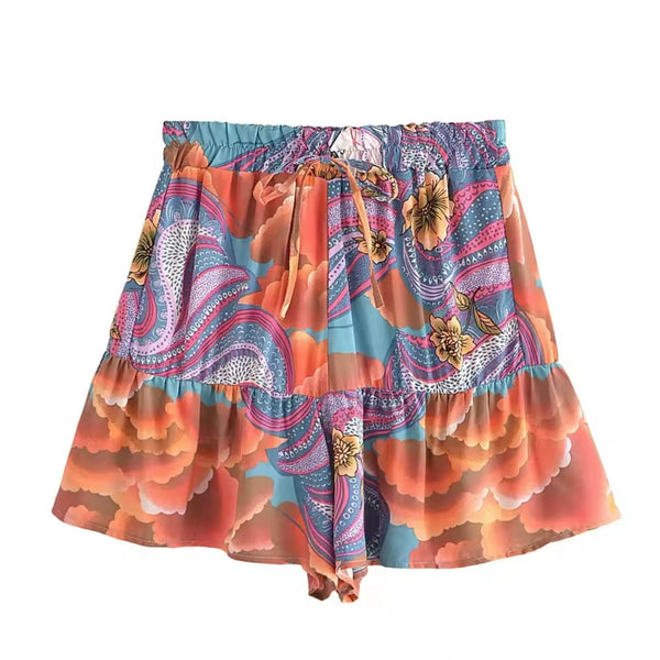 Bohemian Women Shorts Moon - Green  available at 1love2hugs3kisses ibiza