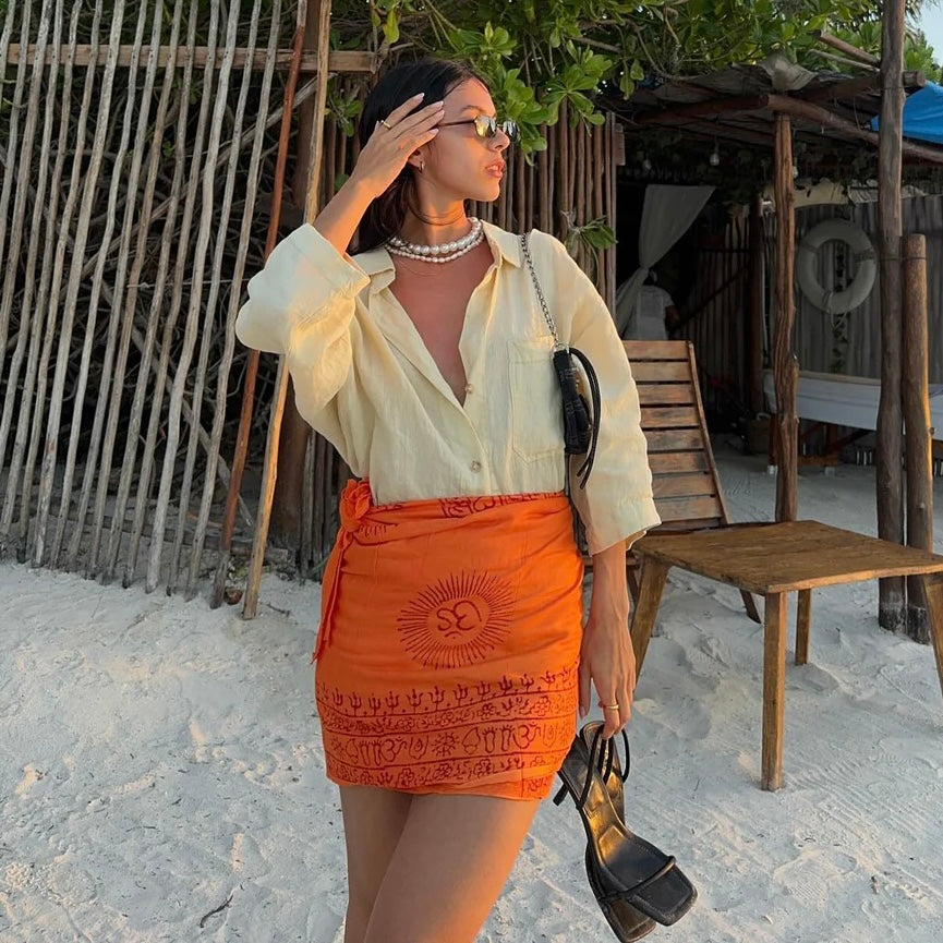 Boho Beach Pareo – Orange from 1love2hugs3kisses Ibiza